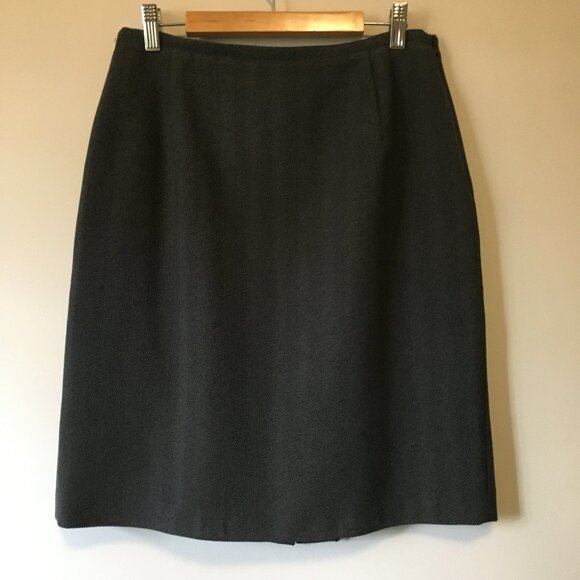 Vintage Ingenuity Made in Canada Herringbone Career Skirt - Picture 2 of 14